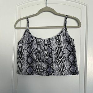 snake print tank top